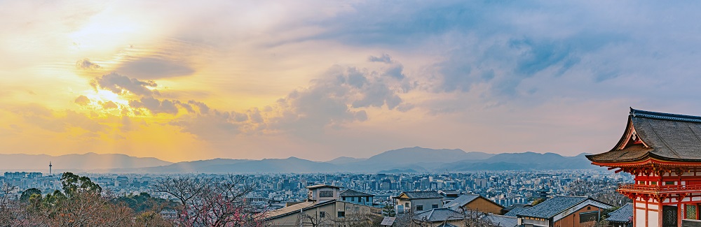清水寺から京都市街の眺望