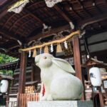 岡崎神社　狛兎