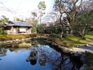 旧三井家下鴨別邸　庭と池