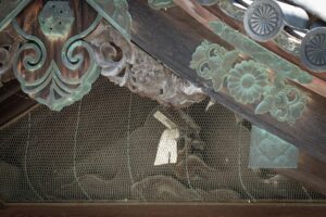京都御所の鬼門除け、猿ヶ辻の神猿（まさる）